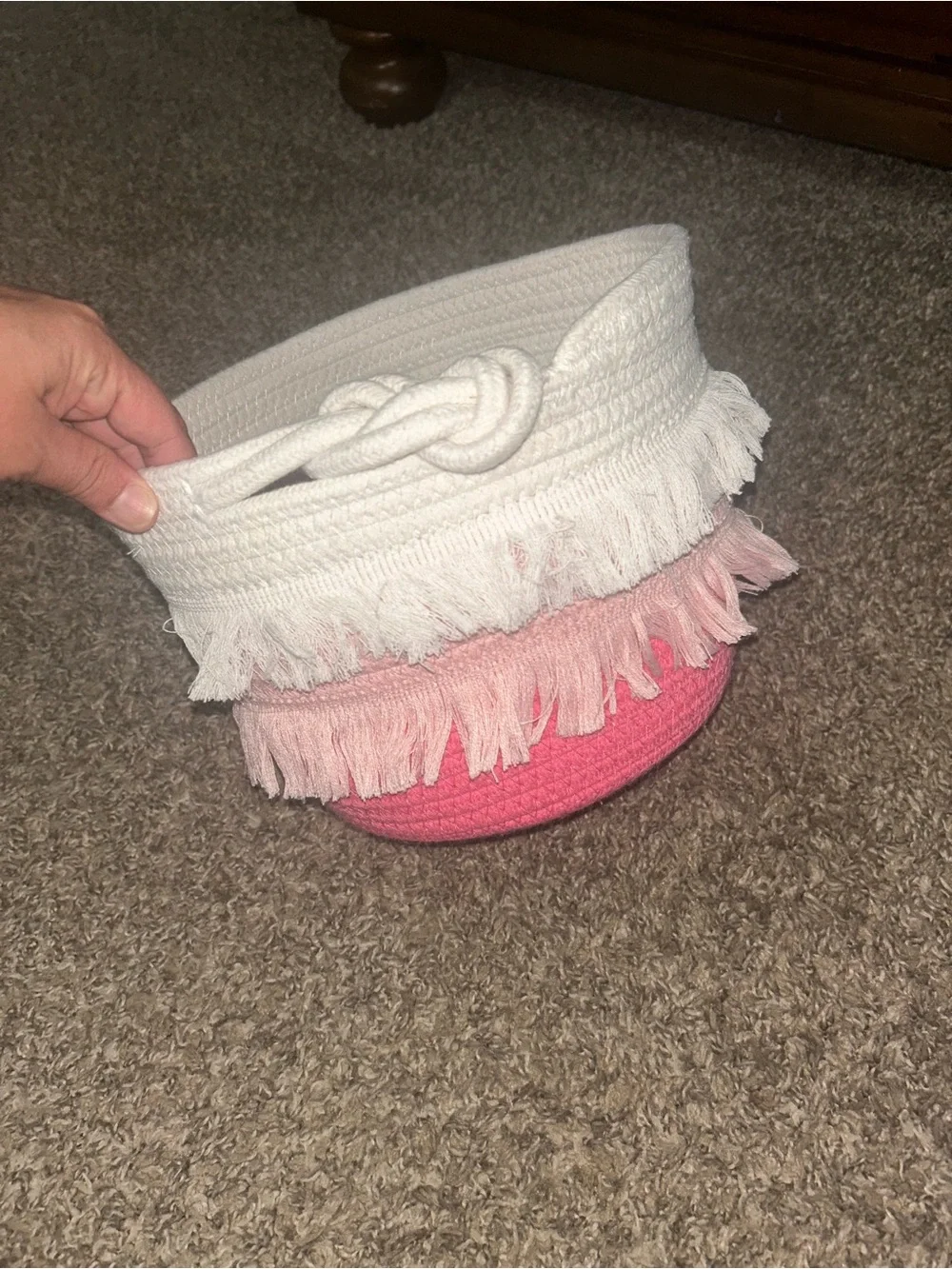 Little Girls Fringe Basket
